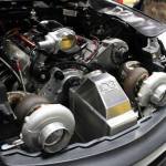 1500 horsepower twin-turbo 427 cubic-inch LSx V8 inside Infiniti G35