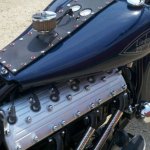 Lincoln-Zephyr flathead V12 powered motorcycle