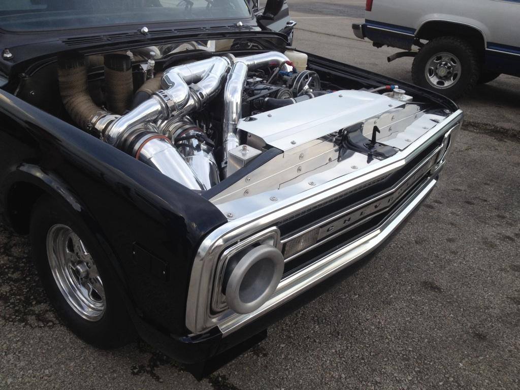 1969 Chevy C10 truck with triple turbo Duramax