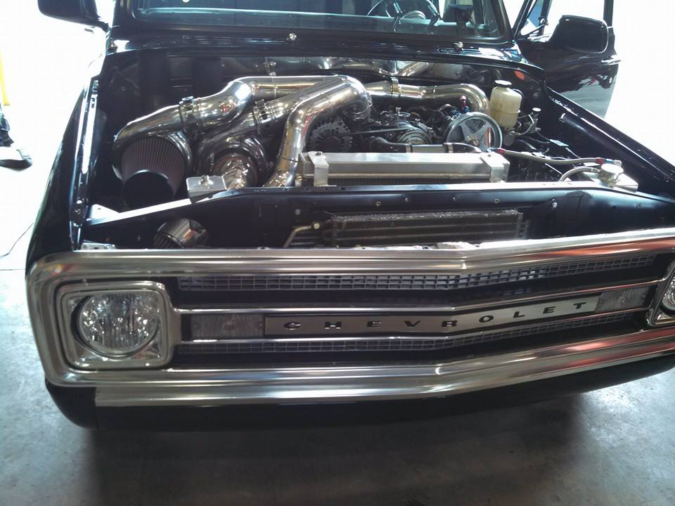 1969 Chevy C10 truck with triple turbo Duramax