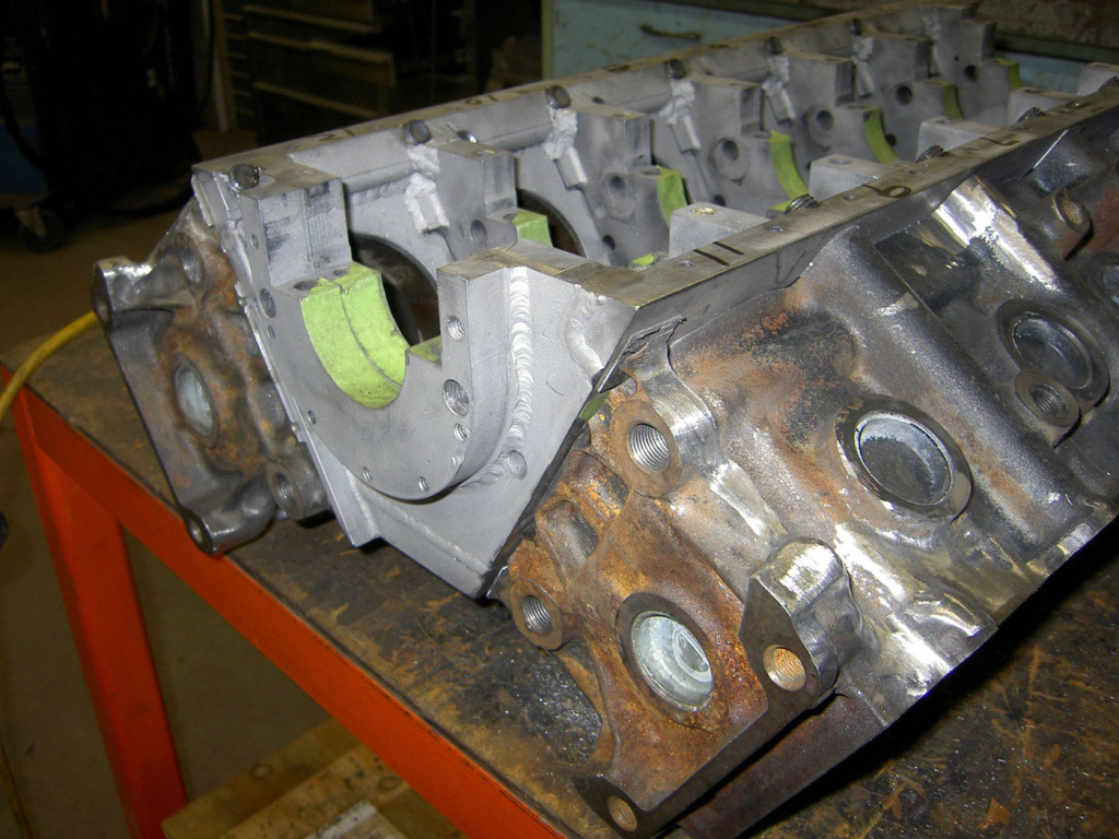 custom crankcase for V12 made from two 1JZ engines