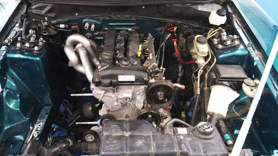1997 Mustang Cobra with a turbochargted Duratec 2.5 L inline-four
