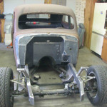 custom chassis for 1936 Nash Lafayette with Toyota Supra suspension