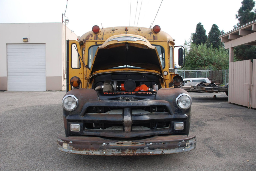 1954 Chevy School Bus With A Cummins I6 Turbo Diesel