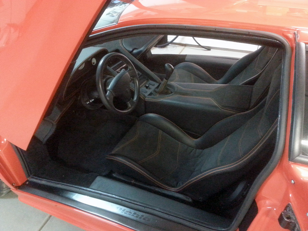 Interior of Lamborghini Diablo