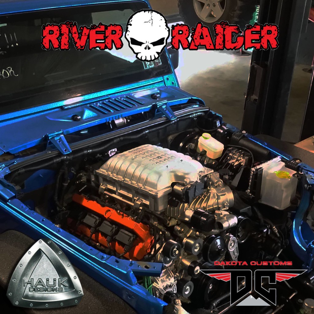 River Raider Off-road's Jeep Wrangler with a Hellcat V8