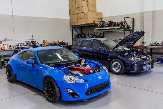 AWD Toyota FRS with a RB26