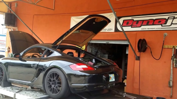 Porsche Cayman with a Ford 5.0 L Coyote V8