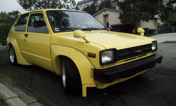 Toyota Starlet with a 4A-GZE inline-four