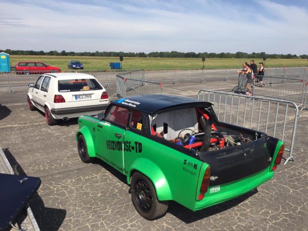 Trabant 601 with a VW 1.9 L turbo diesel inline-four