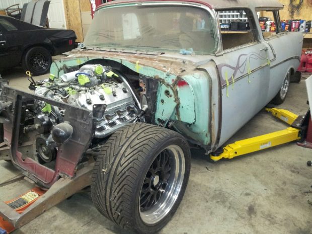 1956 Chevy Nomad with a 6.6 L Duramax V8