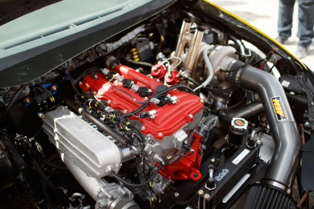 RWD Corolla iM with a turbocharged 2.7 L 2AR inline-four