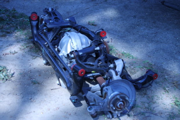 rear end and rear suspension from a 2004 Mustang Cobra