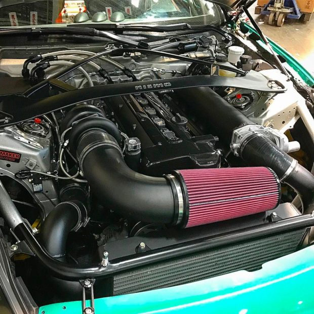 Nissan 370Z with a Turbo 3.4 L 2JZ inline-six
