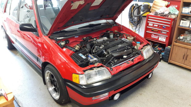 1990 Honda Civic RT4WD with a D-series inline-four
