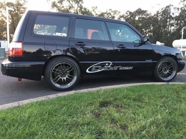 2000 Subaru Forester with a turbo 2.3 L EJ-series flat-four
