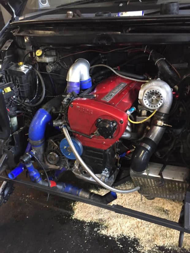 Ford Transit with a Turbo RB26/30 inline-six