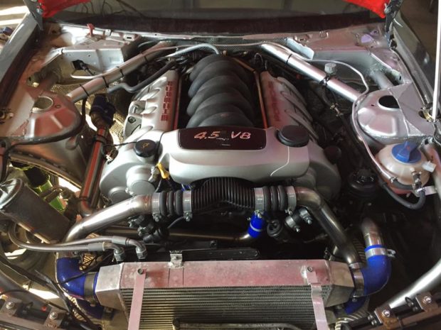 Nissan S14 with a Twin-Turbo Porsche V8
