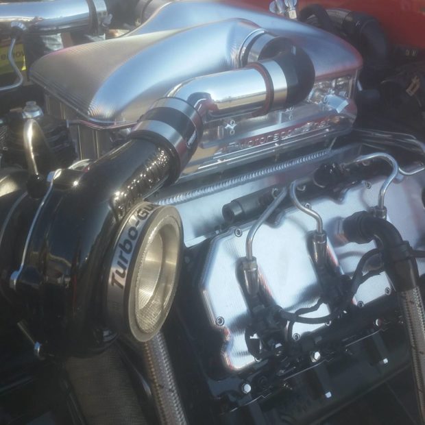 1958 Chevy Viking with a Mid-Engine Twin-Turbo Duramax V8