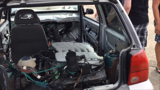 VW Lupo with Two W12 Engines