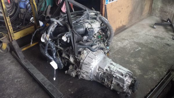 VQ35 V6 with a BMW ZF five-speed manual transmission going in a BMW E46