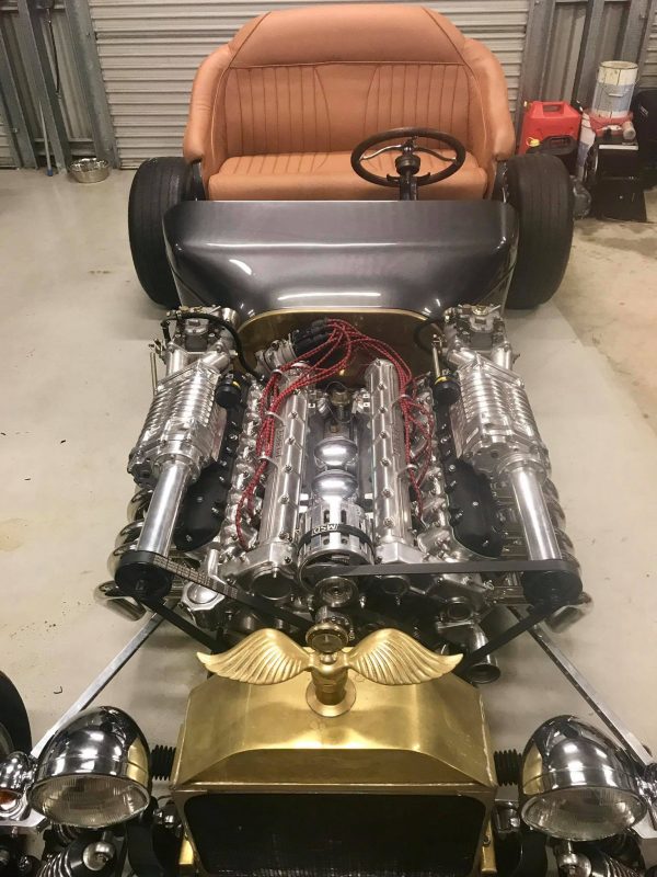 T-Bucket with a Twin-Supercharged Ferrari V12