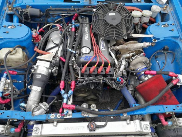 Toyota AE86 with a Turbo 2.3 L SR20 Inline-Four