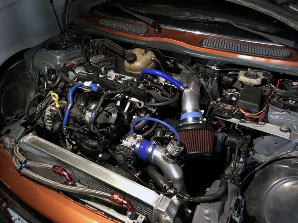 Mini Cooper S with a Hyundai turbo 1.6 L inline-four
