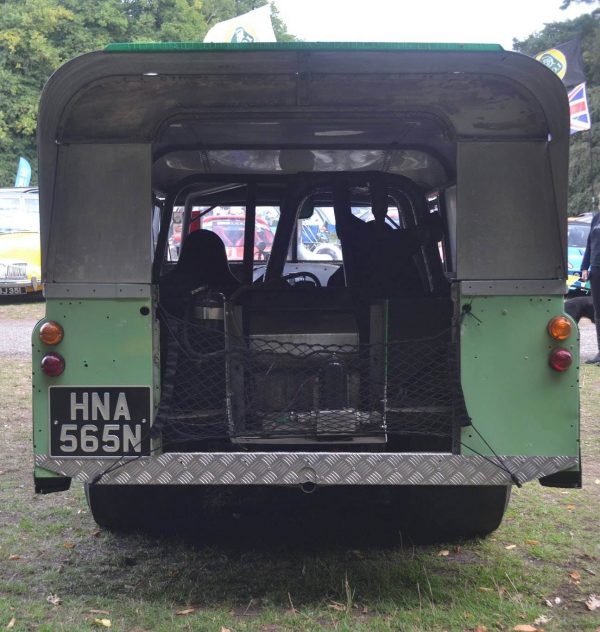 Land Rover with a compound turbo 6BT diesel inline-six