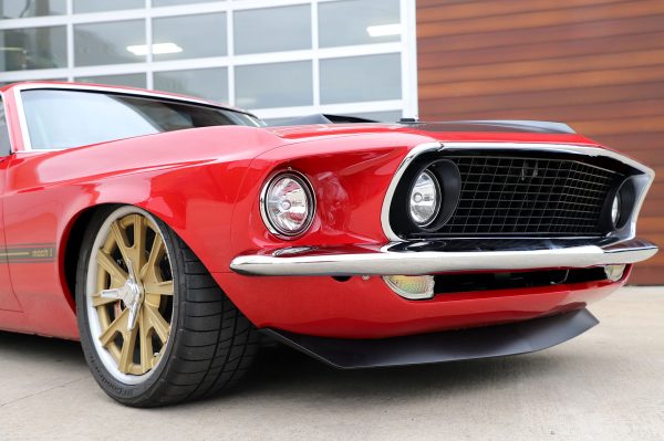 1969 Mustang with a supercharged 5.8 L Trinity V8