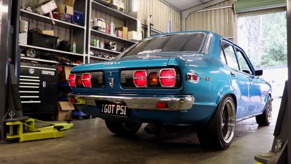 1973 Mazda RX-3 with a turbo 13B rotary