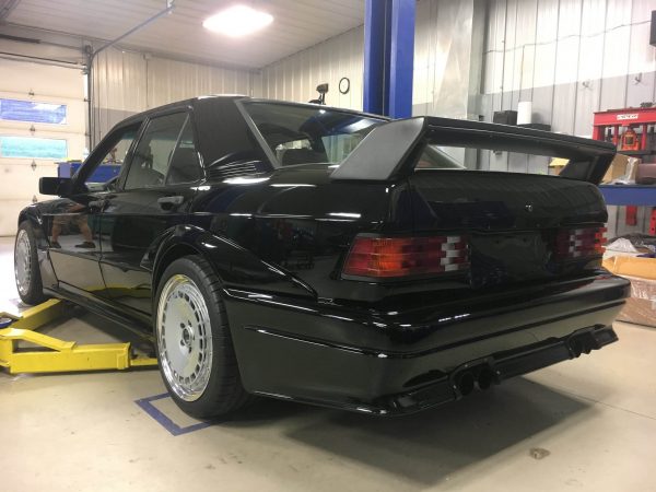 Mercedes 190E on a C63 AMG chassis with a M156 V8